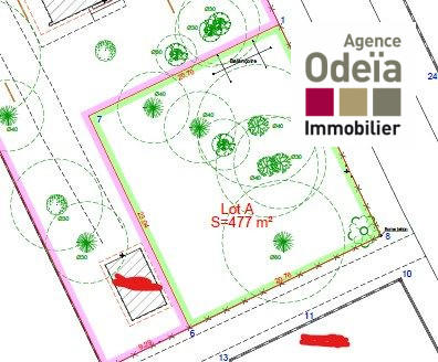 Terrain - 477 m²