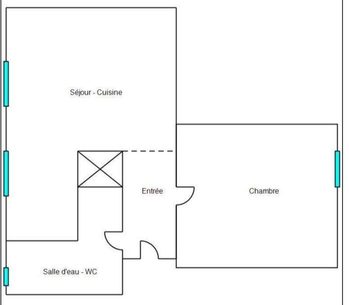 Appartement - 34 m² - 2 pièces