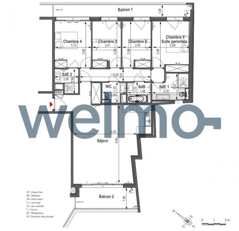 Appartement - 111 m² - 5 pièces