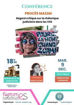 Conférence : Procès Mazan