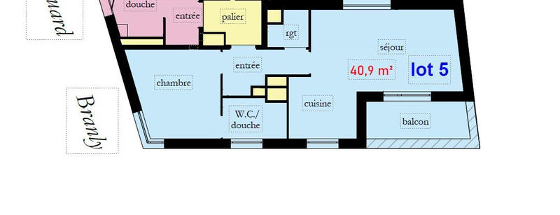 Appartement - 41 m² - 2 pièces