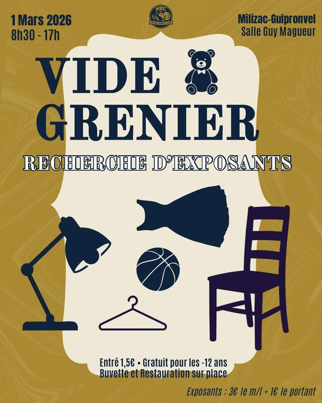 Vide grenier du milizac basket club