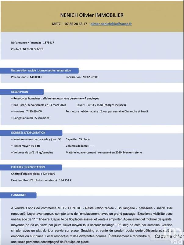 Local commercial - 156 m²