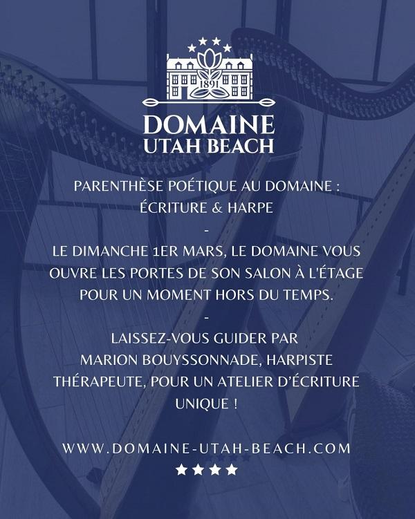 Parenthèse poétique au Domaine : Écriture &amp; Harpe