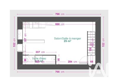 Maison de village - 53 m² - 3 pièces