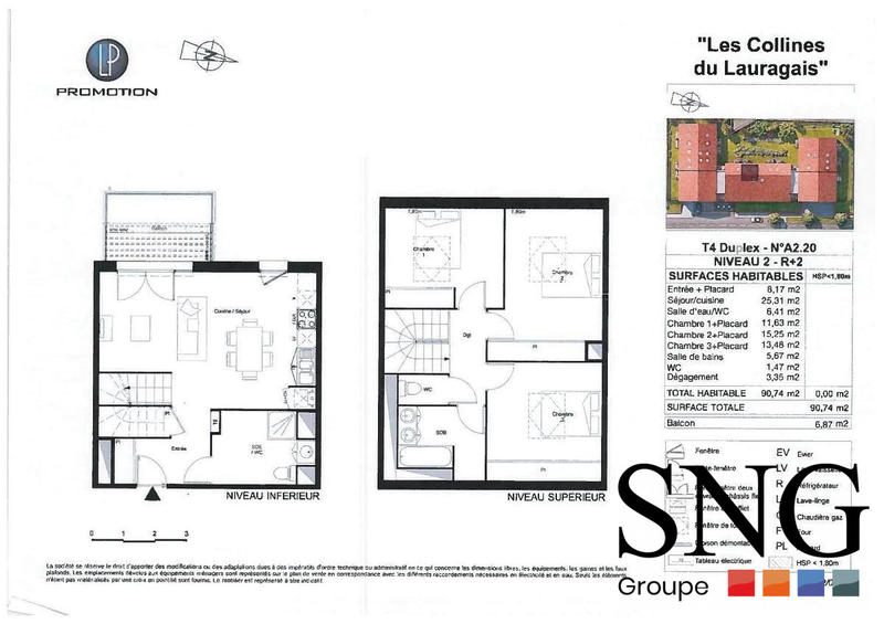 Appartement - 91 m² - 4 pièces