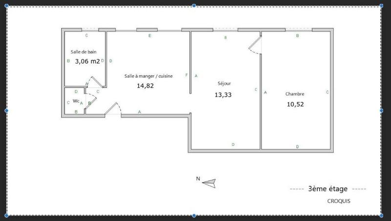 Appartement - 42 m² - 3 pièces