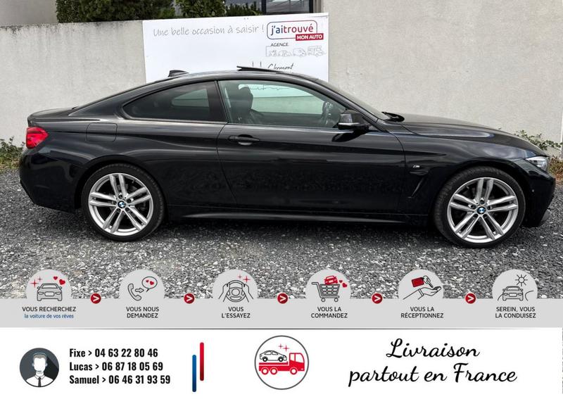 Bmw Série 4 Coupé 420d 190Cv xDrive Pack m Sport Steptronic8 Boîte auto (F32) Lci Roues Motrices Palette au volant Drive Select Moteur à Chaine * 109 000Km* Led Vitres teintées Jante Alu 19 Key Less Go Harman/Kardon Toit Ouvrant en Verre Affichage Tête Ha
