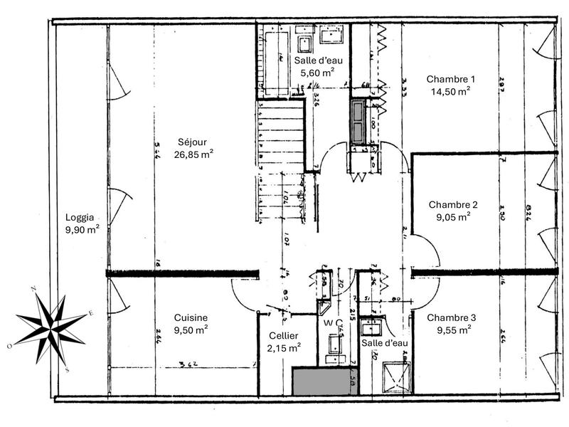 Appartement - 85 m² - 4 pièces