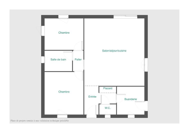 Maison - 73 m² - 3 pièces