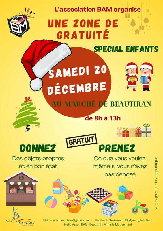 Zone de gratuité Spéciale Enfants sur le marché municipal