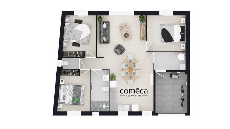 Maison - 82 m² - 4 pièces