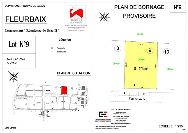 Terrain constructible - 473 m²