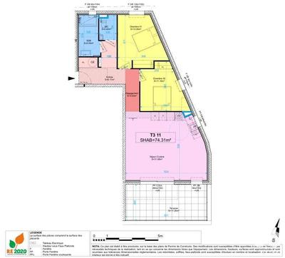 Appartement - 74 m² - 3 pièces