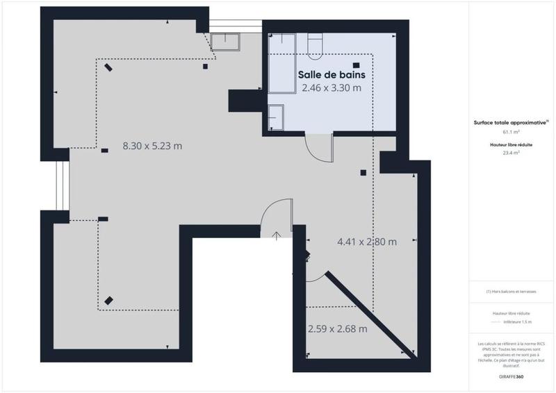 Appartement - 28 m² - 1 pièce