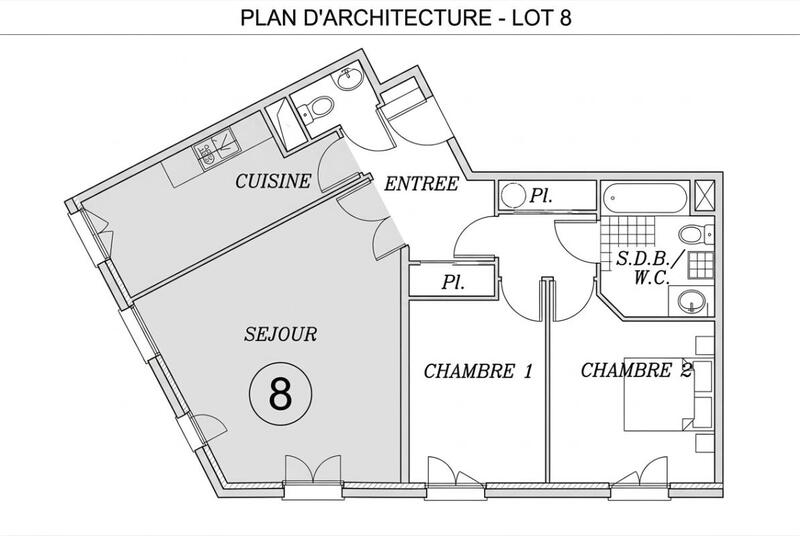 Appartement - 70 m² - 3 pièces