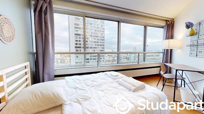 Chambre - 9 m² - 1 pièce