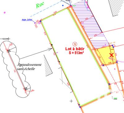 Terrain - 513 m²