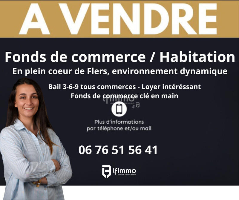 Fonds de commerce - Local commercial - 50 m²
