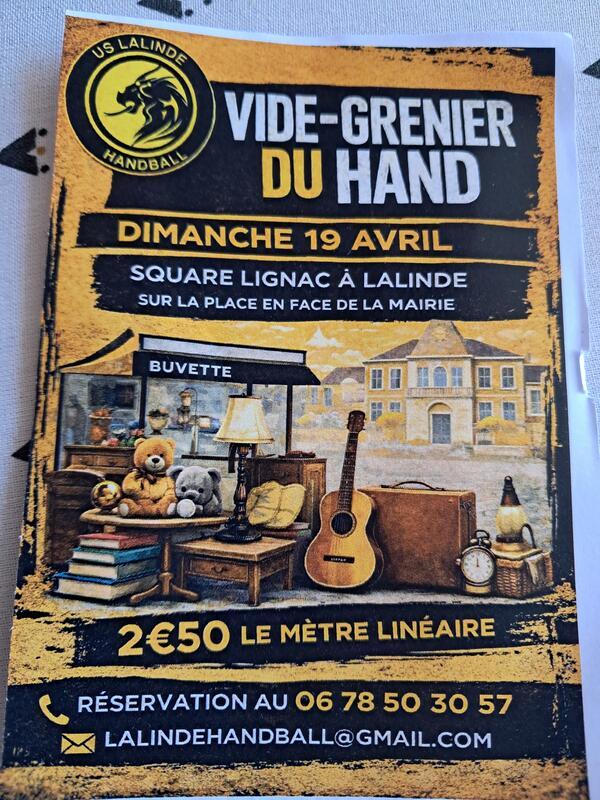 Vide grenier de l'us lalinde handball