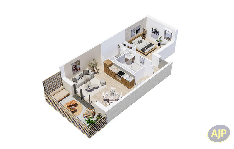 Appartement - 47 m² - 2 pièces