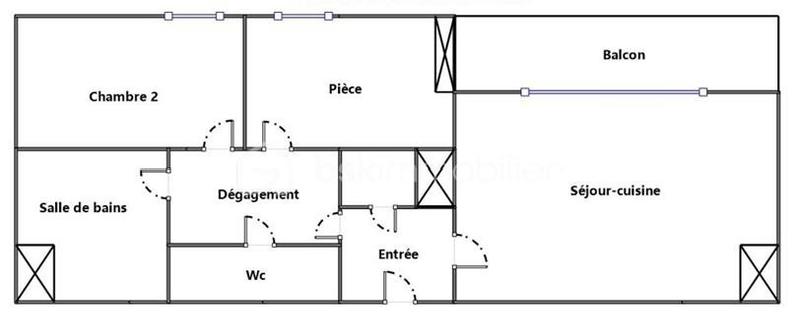 Appartement - 60 m² - 3 pièces