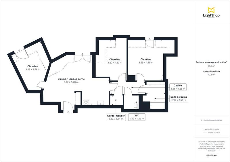 Appartement - 75 m² - 4 pièces