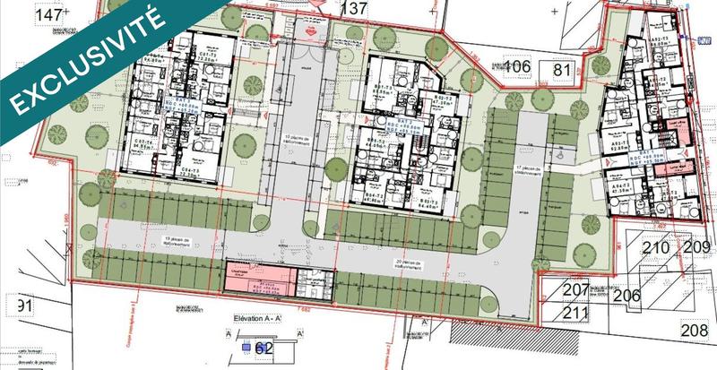 Appartement - 72 m² - 3 pièces