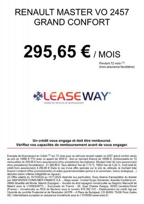 Renault Master III Fg F3300 L2h2 2.3 Dci 110ch Grand Confort Euro6