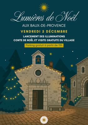 Lumières de Noël aux Baux