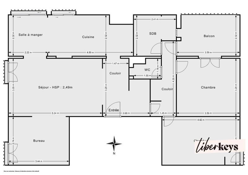 Appartement - 85 m² - 4 pièces