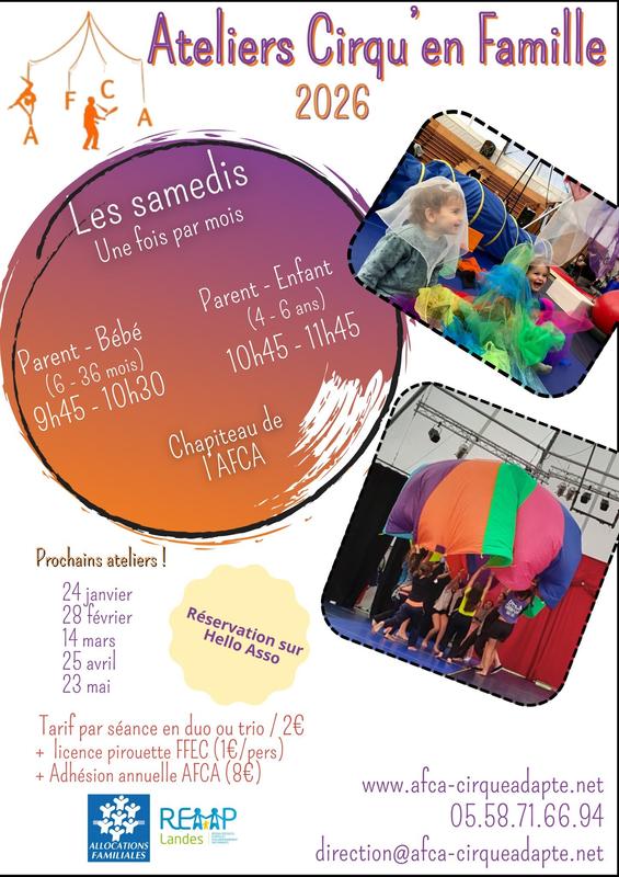 Atelier cirqu'en Familles - Parent/bébé