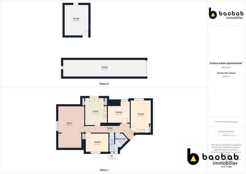 Appartement - 90 m² - 4 pièces