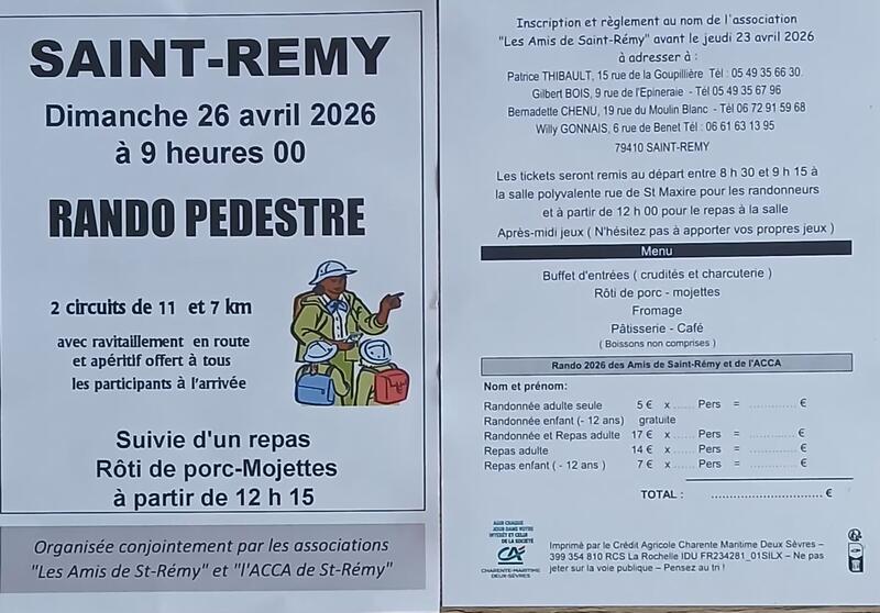 Rando Pédestre et repas à Saint-Rémy