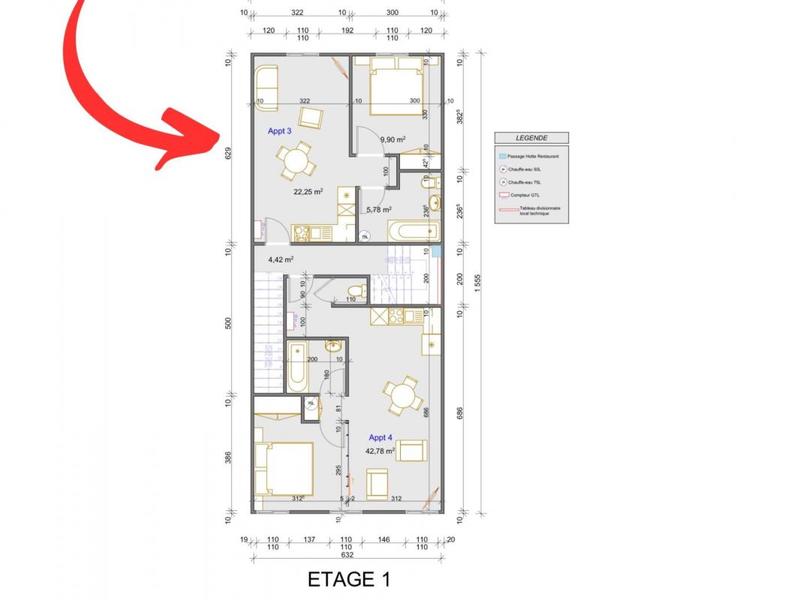 Appartement - 38 m² - 2 pièces
