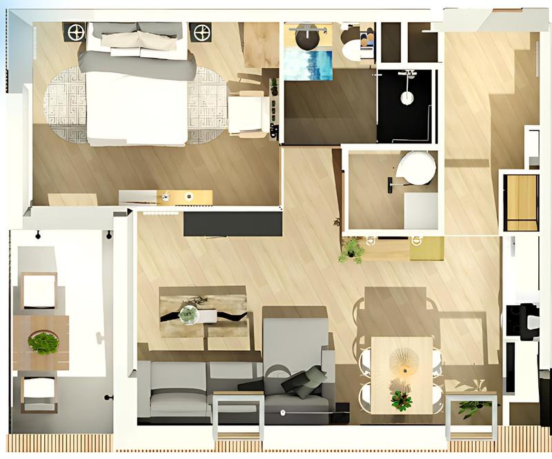 Appartement - 40 m² - 2 pièces