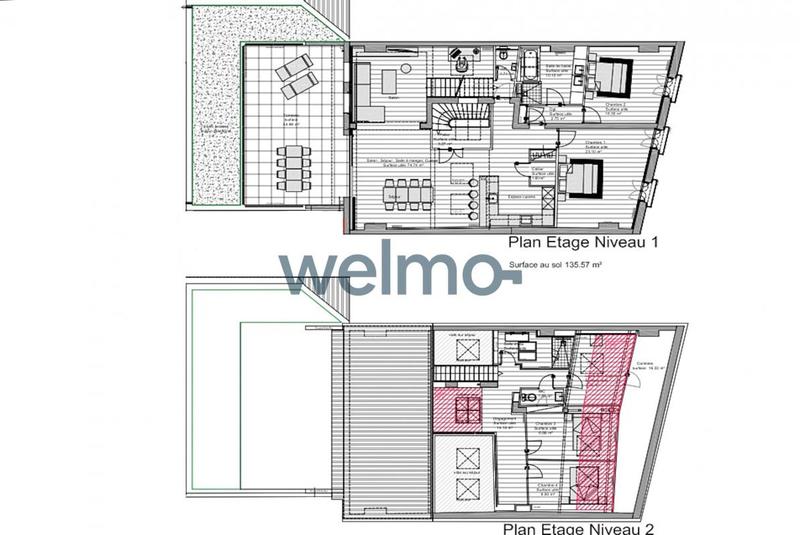 Appartement - 170 m² - 7 pièces