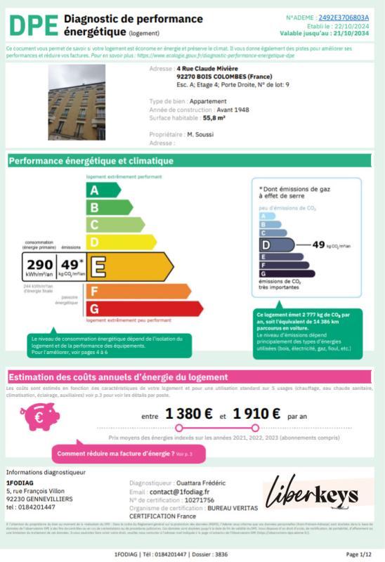 Appartement - 66 m² - 3 pièces