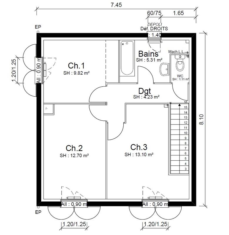 Maison - 94 m² - 4 pièces