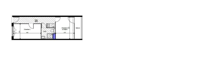 Appartement - 28 m² - 1 pièce