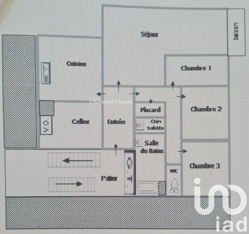 Appartement - 90 m² - 5 pièces