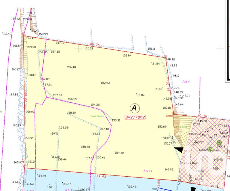 Terrain - 2 778 m²