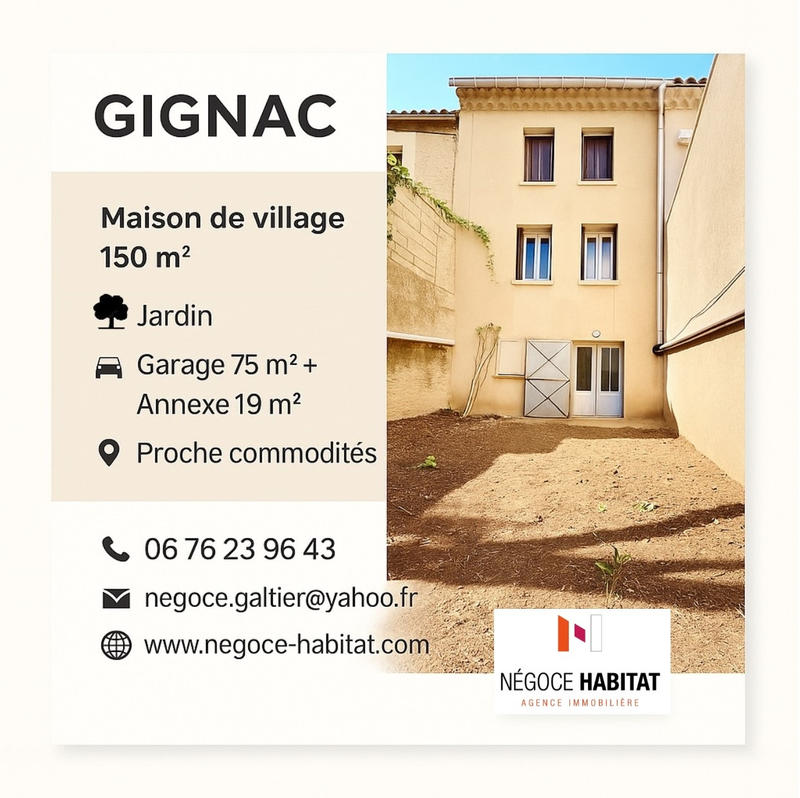 Maison de village - 150 m² - 7 pièces