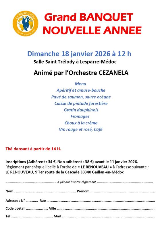 Grand banquet du Nouvel An