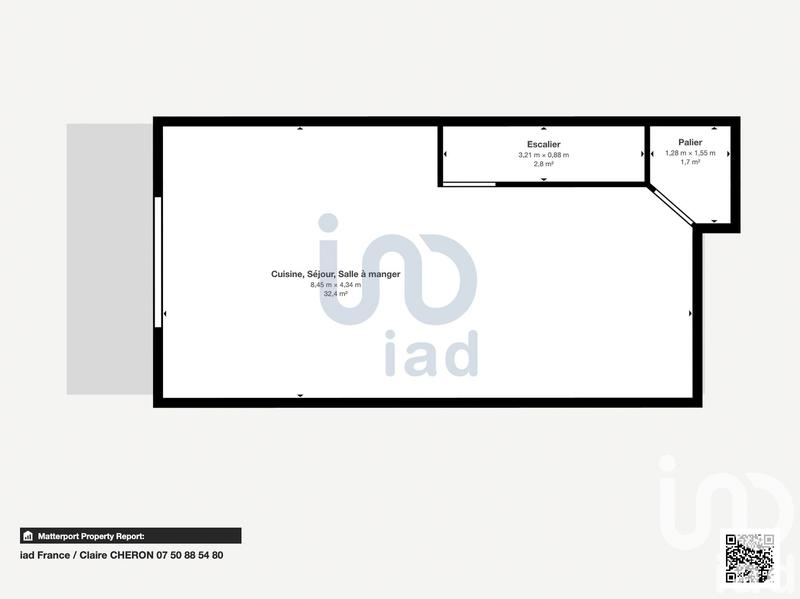 Maison de ville - 74 m² - 3 pièces