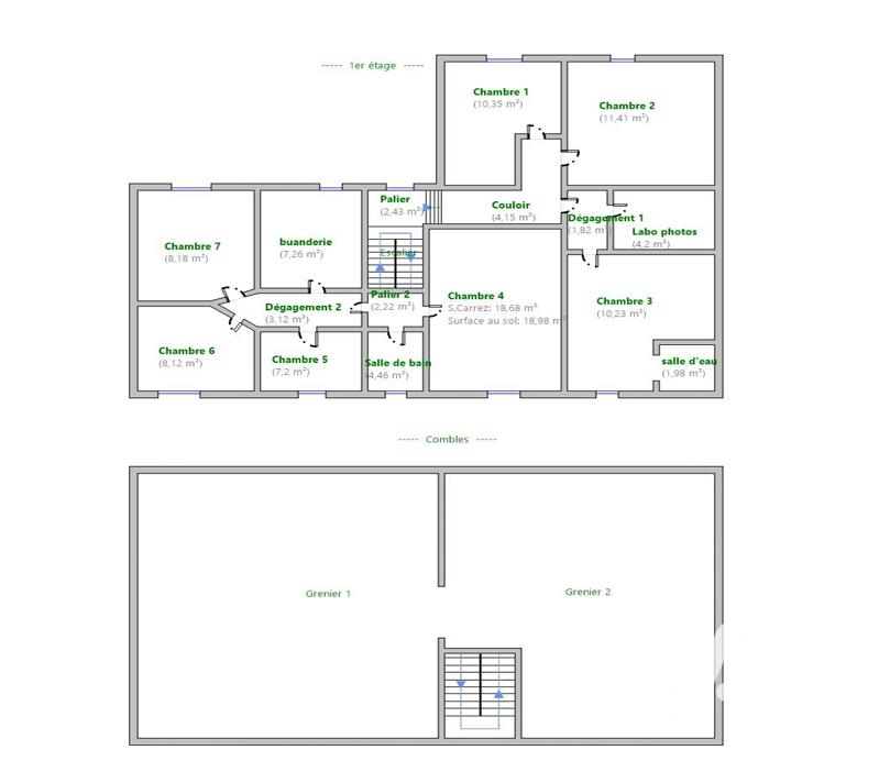 Maison de village - 150 m² - 7 pièces