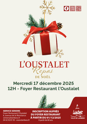 - Complet -Repas de Noël au Foyer