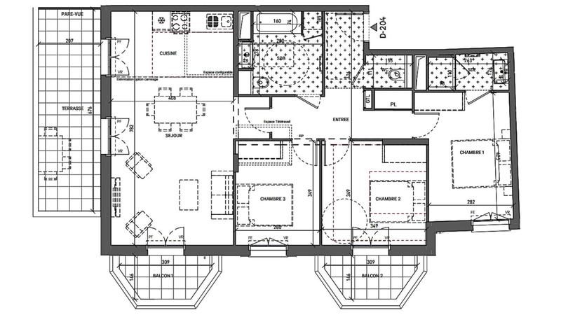 Appartement - 90 m² - 4 pièces