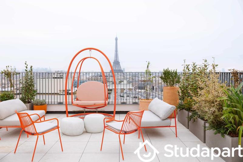 Chambre - 17 m² - 1 pièce