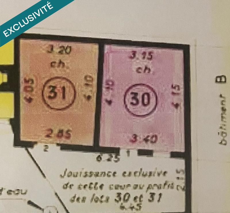 Appartement - 30 m² - 2 pièces